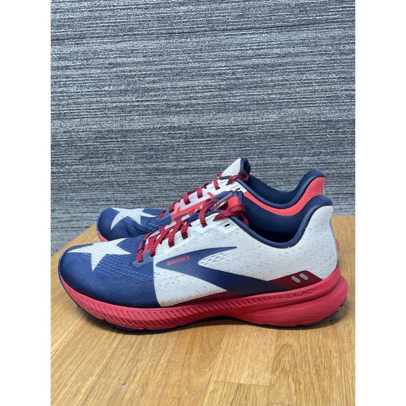 Brooks Launch 8 Running Shoes Men 8 Red White Blue USA Stars Patriotic Sneakers main image 10